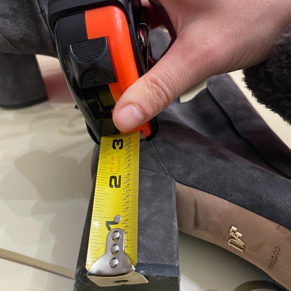 Diane von Furstenberg Lari 8.5 dark grey suede bootie - Picture 7 of 8